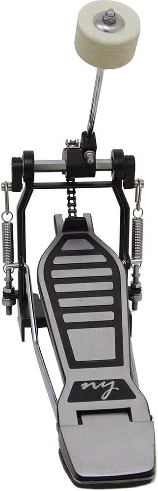 Pedal de bumbo da bateria NY-F1RST 2T com batedor de feltro e estrutura metálica