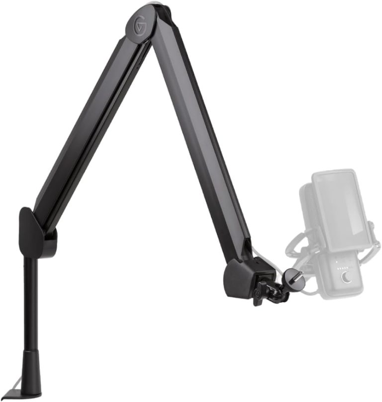Braço de microfone Elgato Wave com suporte giratório e canais ocultos preto