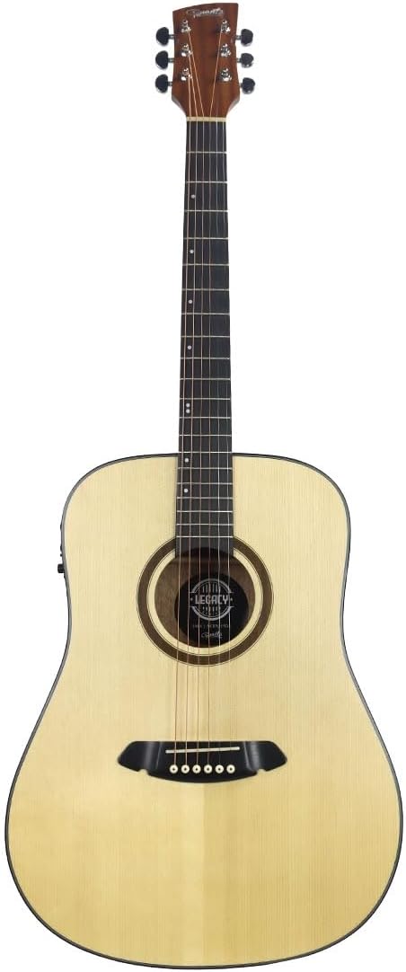 Violão elétrico Tonante Jade Folk natural com equalizador 3 bandas e corpo em madeira clara e escura