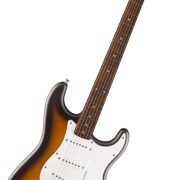 Guitarra elétrica Fender Squier Debut Series Stratocaster Sunburst com corpo clássico e três captadores single-coil