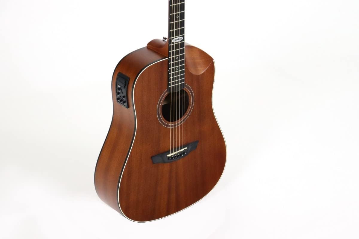 Violão eletroacústico Strinberg SD201HC marrom fosco com cutaway e controle eletrônico lateral