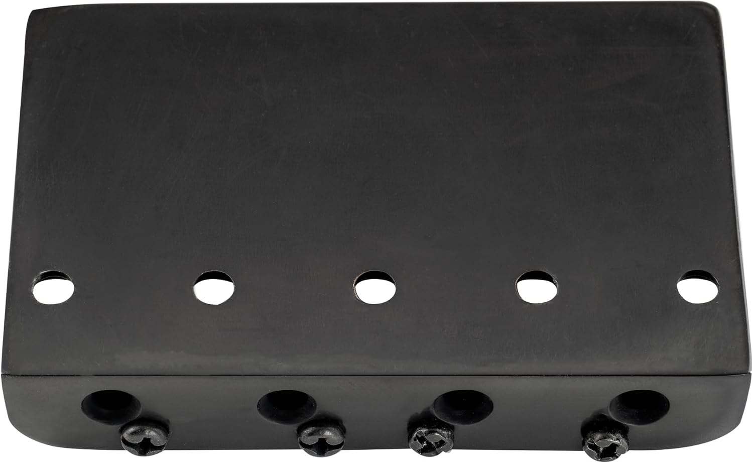 Base plana preta da ponte Musiclily Pro para baixo 4 cordas com furos para fixação