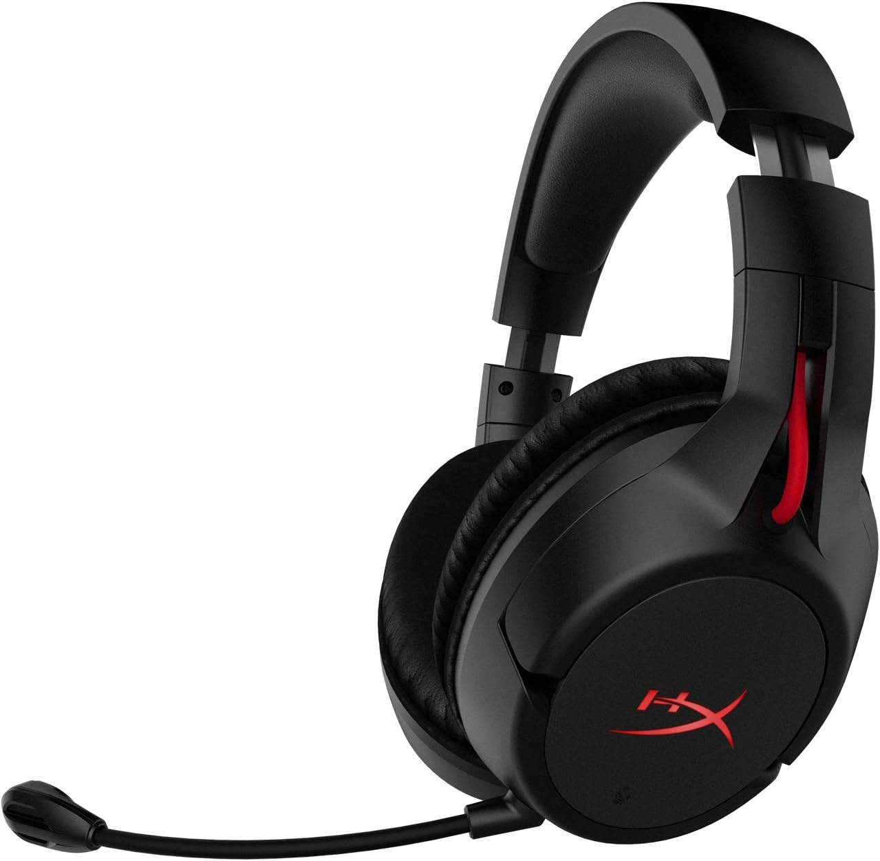 Fone gamer HyperX Cloud Flight Wireless preto com microfone removível e arco acolchoado