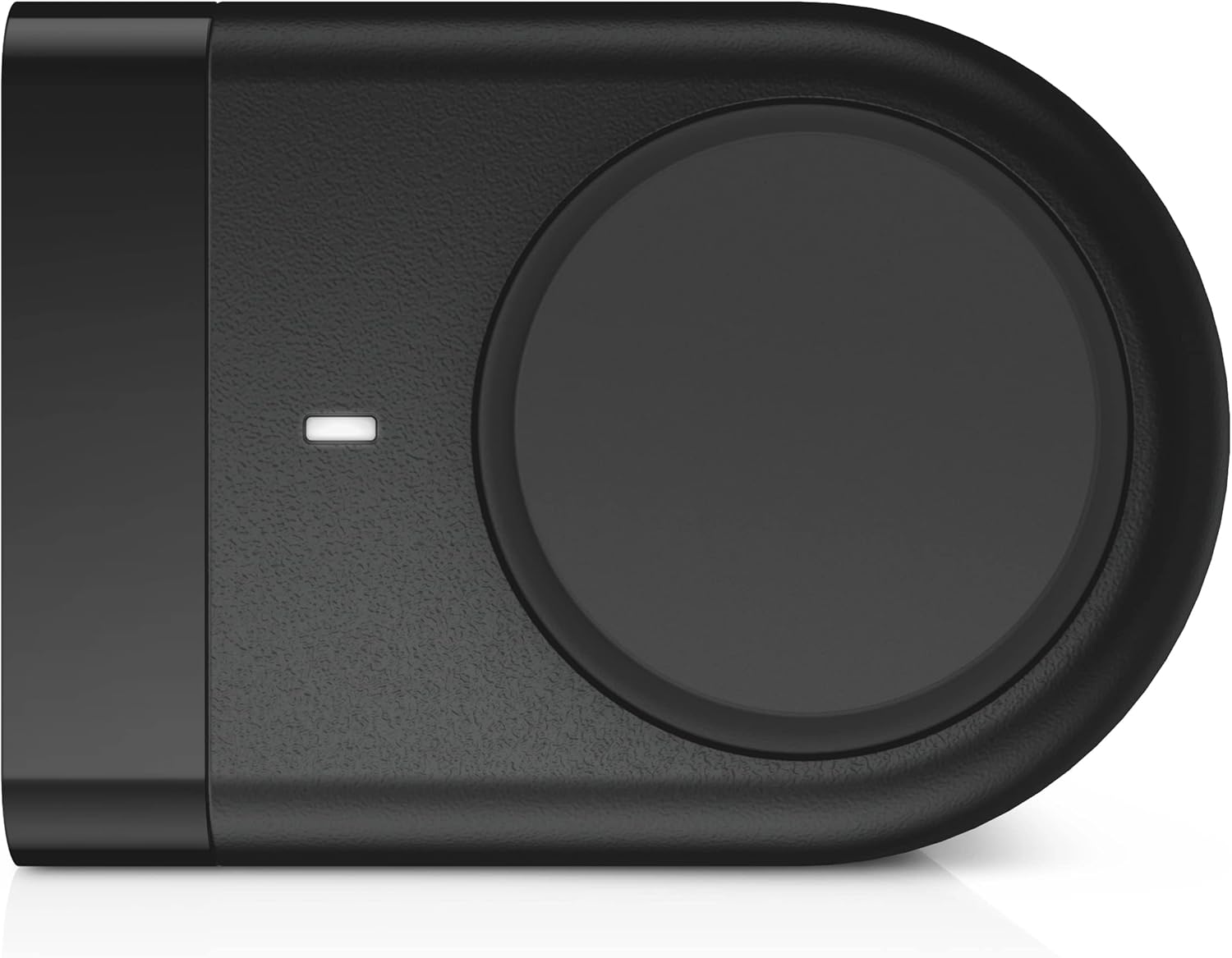 Botão de volume da sound bar Dell AC511M com LED indicador na lateral preta