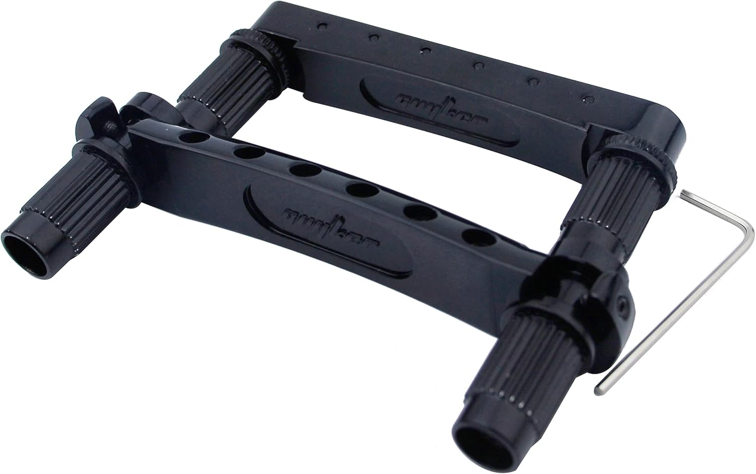Guyker Tune-O-Matic ponte e barra de parada preta para guitarra com chave allen
