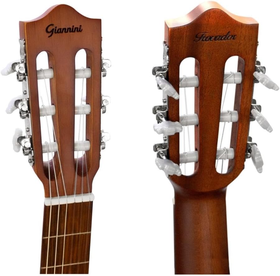 Cabeça do violão acústico Giannini NTR1 nylon com tarraxas cromadas