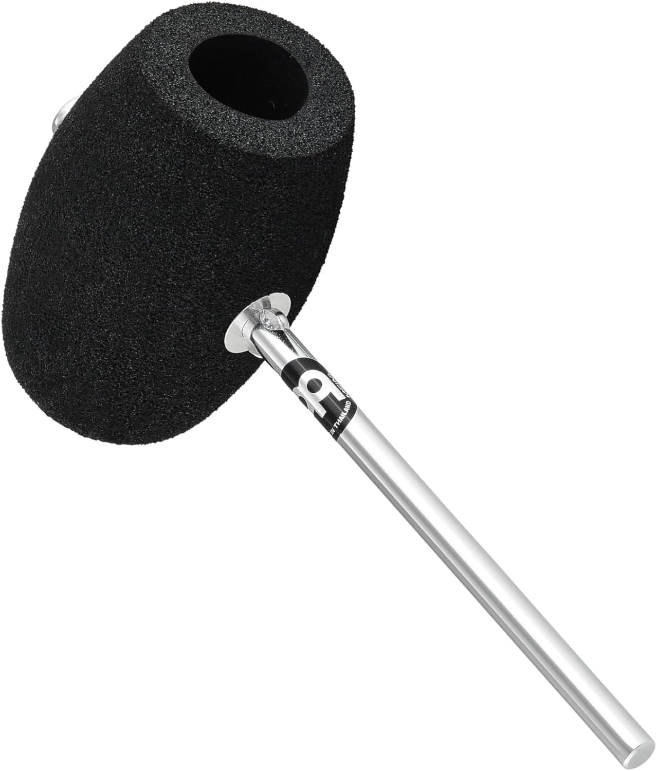 Meinl CPB1 Batedor para pedal de cajon com espuma macia preta oval e haste metálica prateada