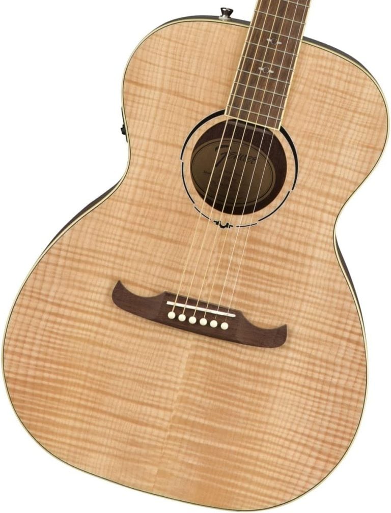Guitarra acústica-elétrica Fender FA-235E acabamento natural vista frontal