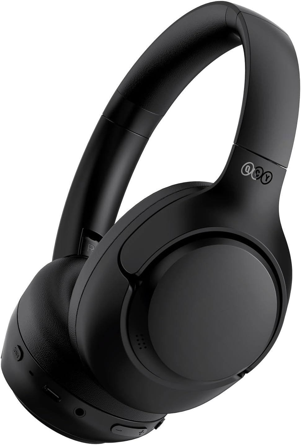 Fone de ouvido QCY H3 ANC preto Bluetooth over-ear com cancelamento de ruído