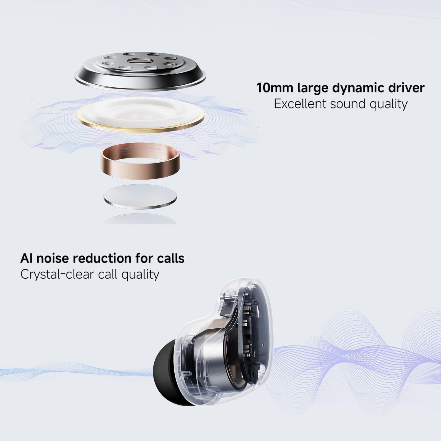 Xiaomi Redmi Buds 6 Play driver dinâmico 10mm e redução de ruído por IA para chamadas