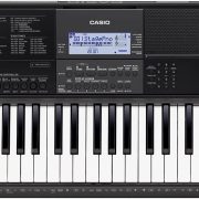 Teclado musical Casio CT-X800 de 61 teclas preto com visor LCD e controle central