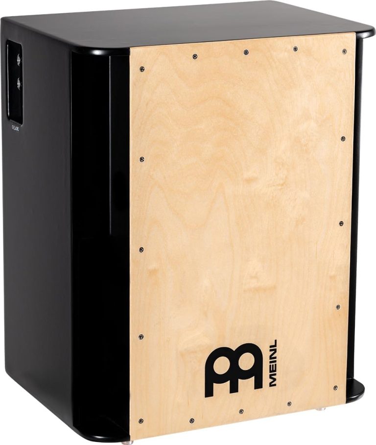 Meinl cajon com captador vertical subwoofer em bétula báltica com corpo preto