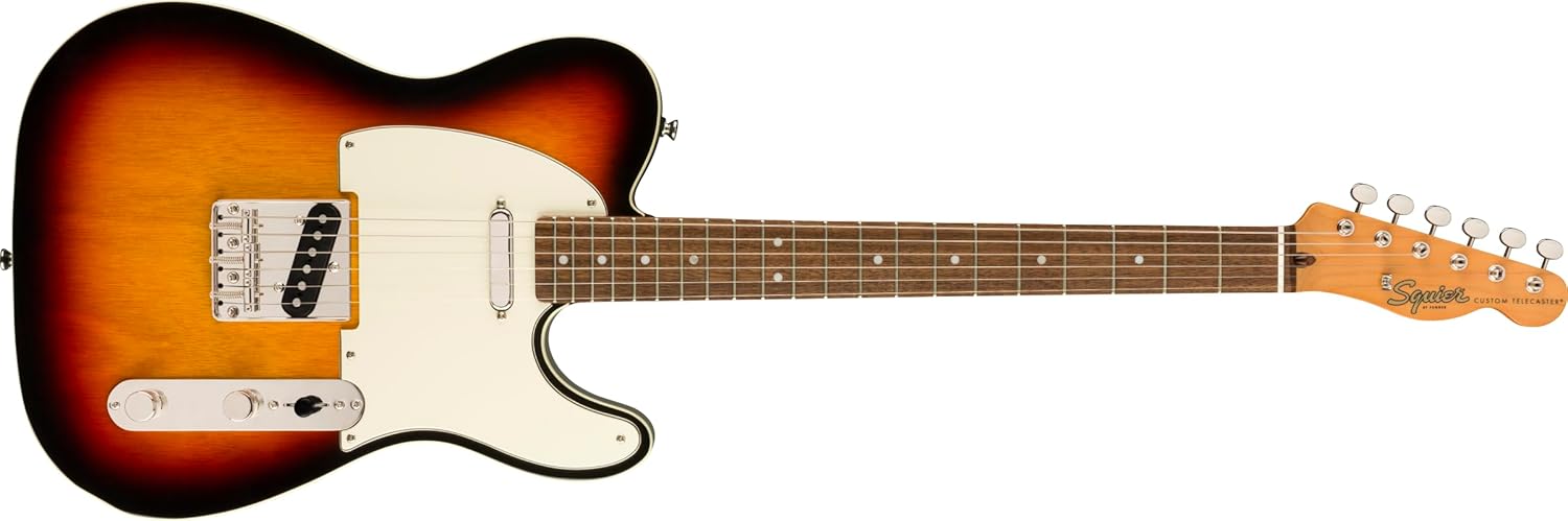 Guitarra Squier Classic Vibe '60s Custom Telecaster Sunburst vista frontal completa