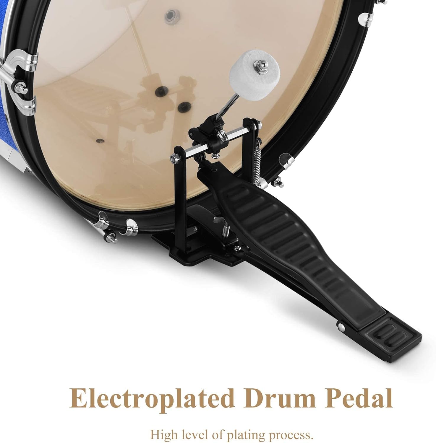 Pedal eletroplatinado da bateria Eastar EDS-350Bu com acabamento de alta qualidade