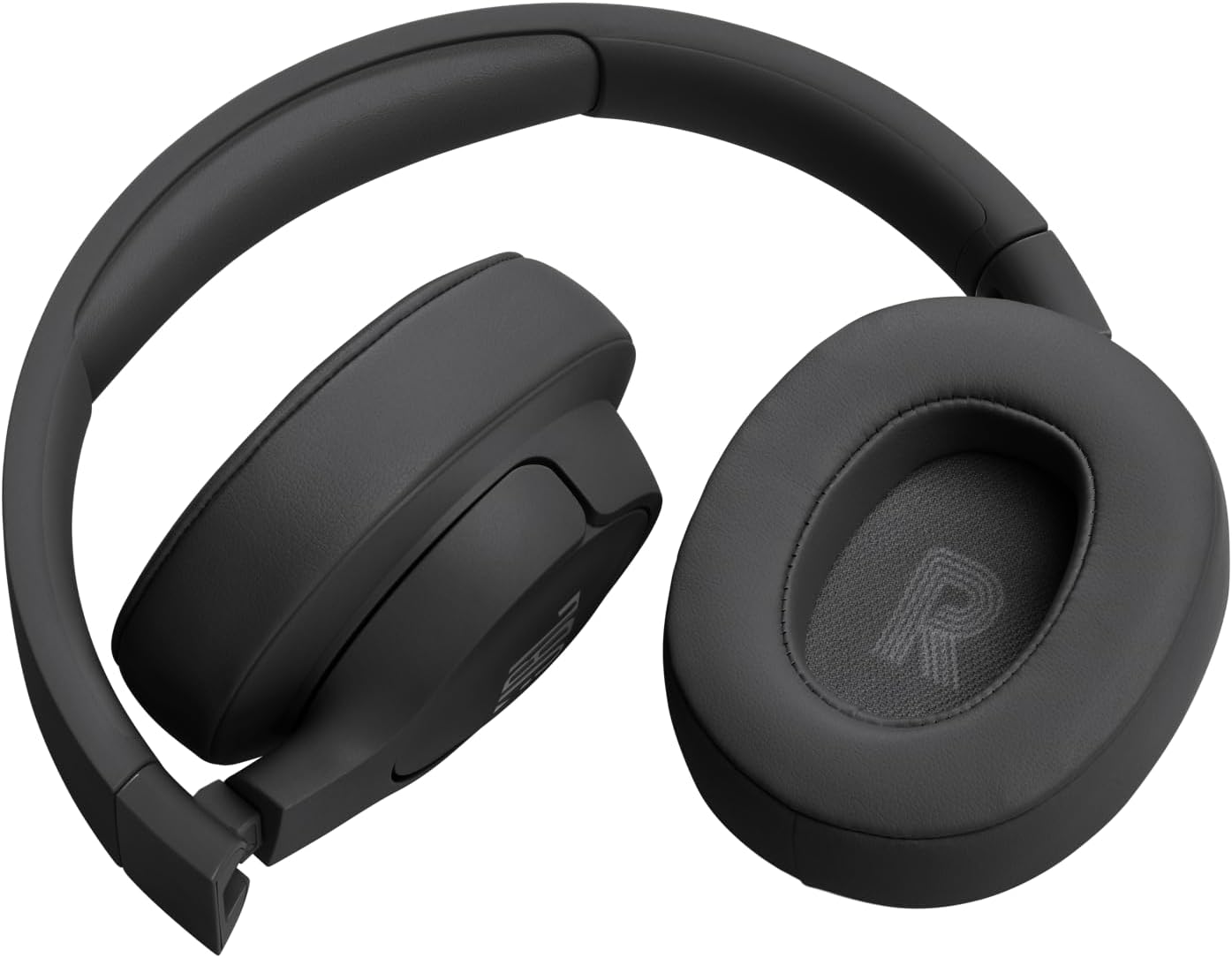 Fone JBL Tune 720BT preto dobrável com almofadas acolchoadas e Bluetooth 5.3