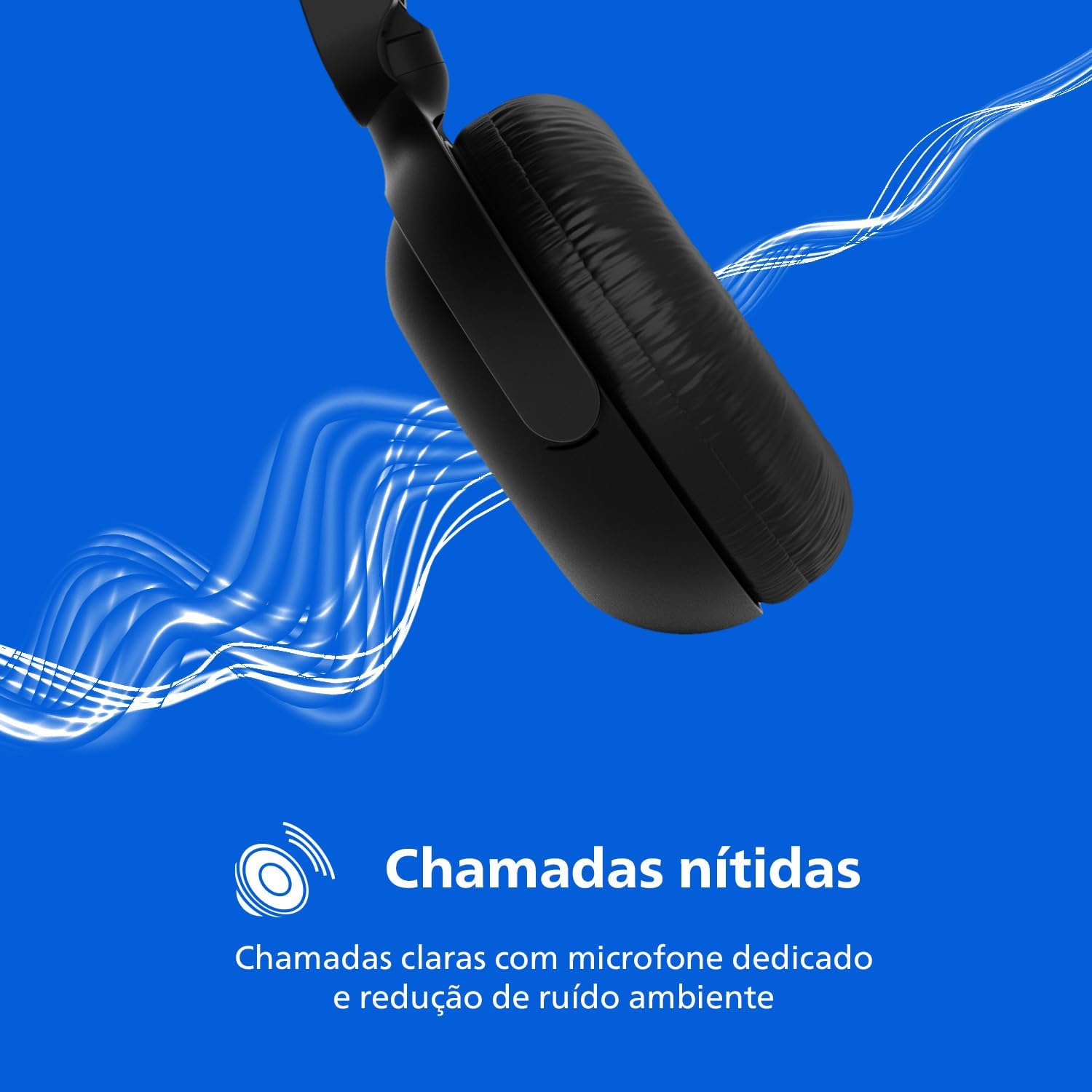 Headphone Philips TAH2209 com microfone dedicado e redução de ruído para chamadas nítidas
