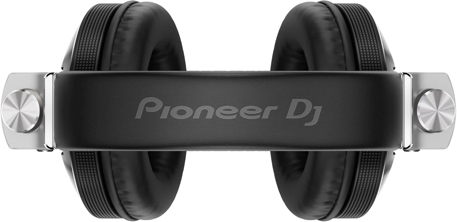 Visão superior do fone Pioneer HDJ-X10 com alça acolchoada preta e logo Pioneer DJ em relevo
