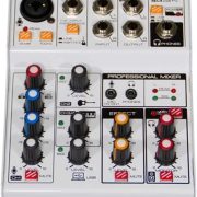 Mesa de som Lexsen REC4 USB 4 canais com Bluetooth, controle de volume e efeitos, entradas XLR e P10, saída para fones