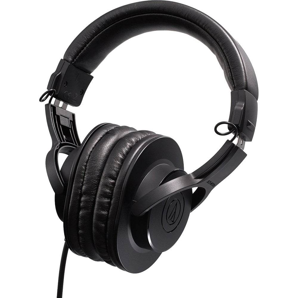 Fone de ouvido Audio Technica ATH-M20x com almofadas grandes preto over-ear
