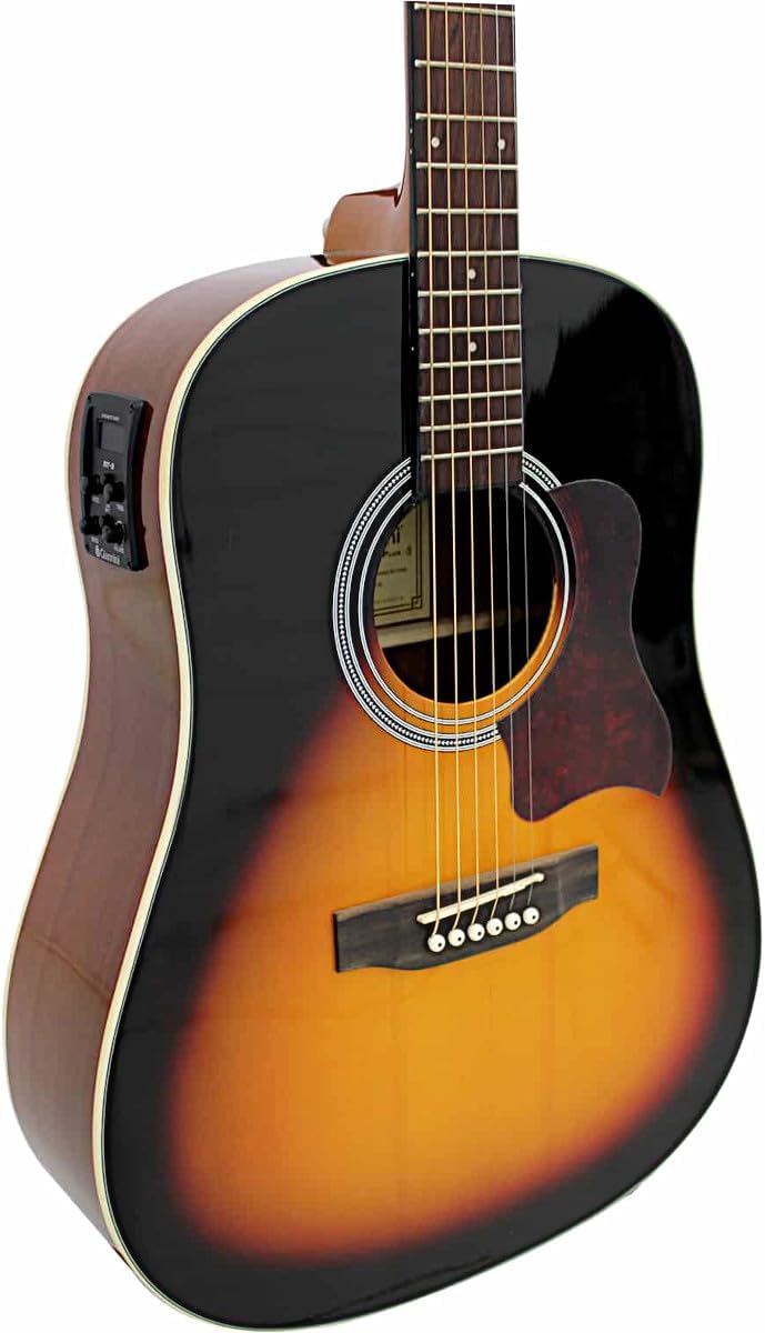 Violão eletroacústico Giannini Performance Plus GSS Plus CEQ VSB sunburst vista lateral esquerda