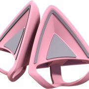 Razer Kitty Ears V2 acessórios para fones de ouvido em rosa quartzo, formato orelhas de gatinho em silicone