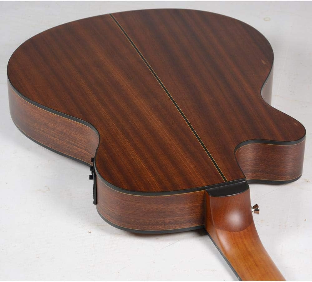 Parte posterior do violão Strinberg SF200C com acabamento fosco e faixa decorativa central