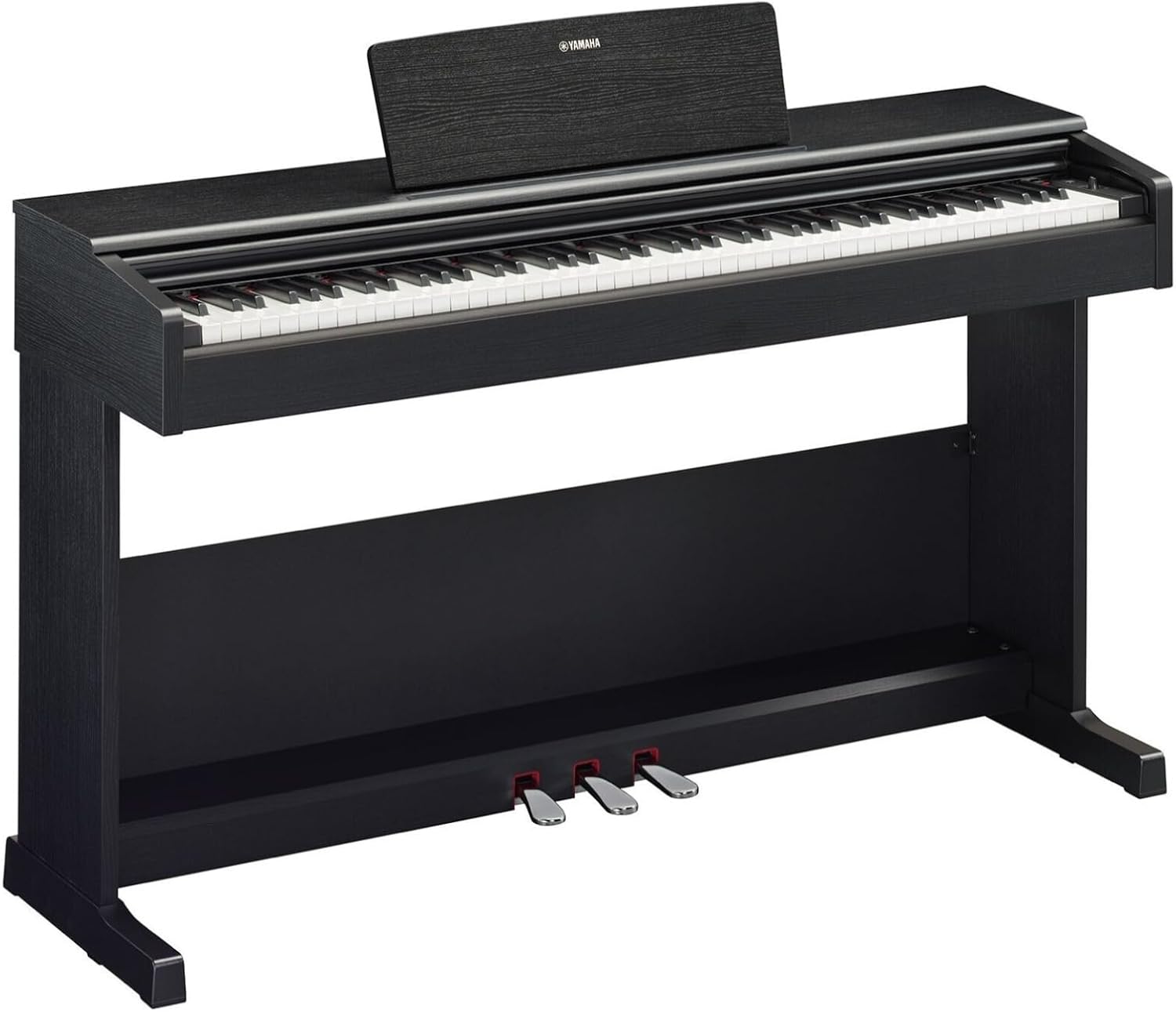 Piano digital Yamaha Arius YDP-105R preto fosco 88 teclas com pedais cromados