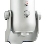 Microfone condensador USB Blue Yeti prateado da Logitech para Criadores