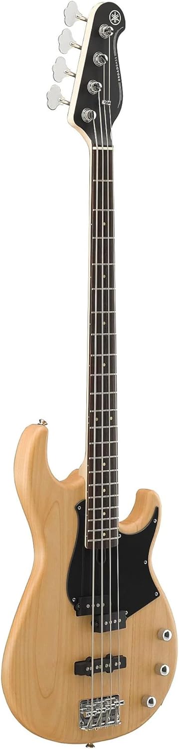 Contrabaixo elétrico Yamaha BB234 YNS 4 cordas acabamento natural acetinado com escudo preto.