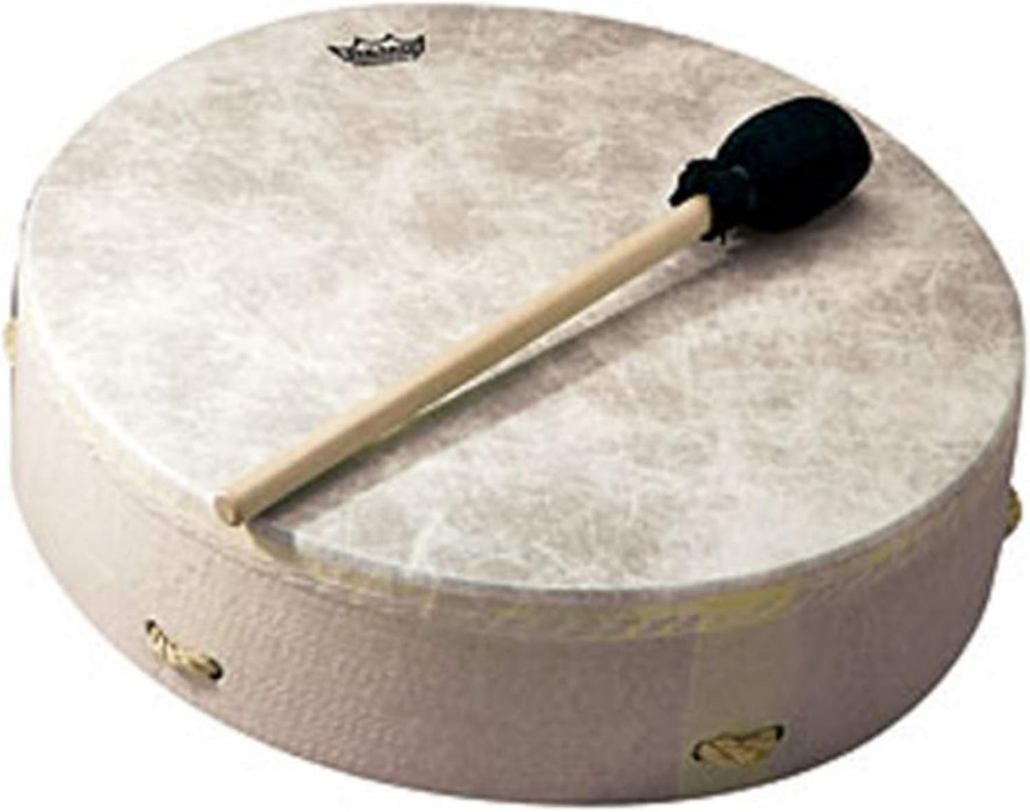 Tambor Remo Buffalo E1-0316-00 Fiberskyn 3 40,64 cm com baqueta ponta preta