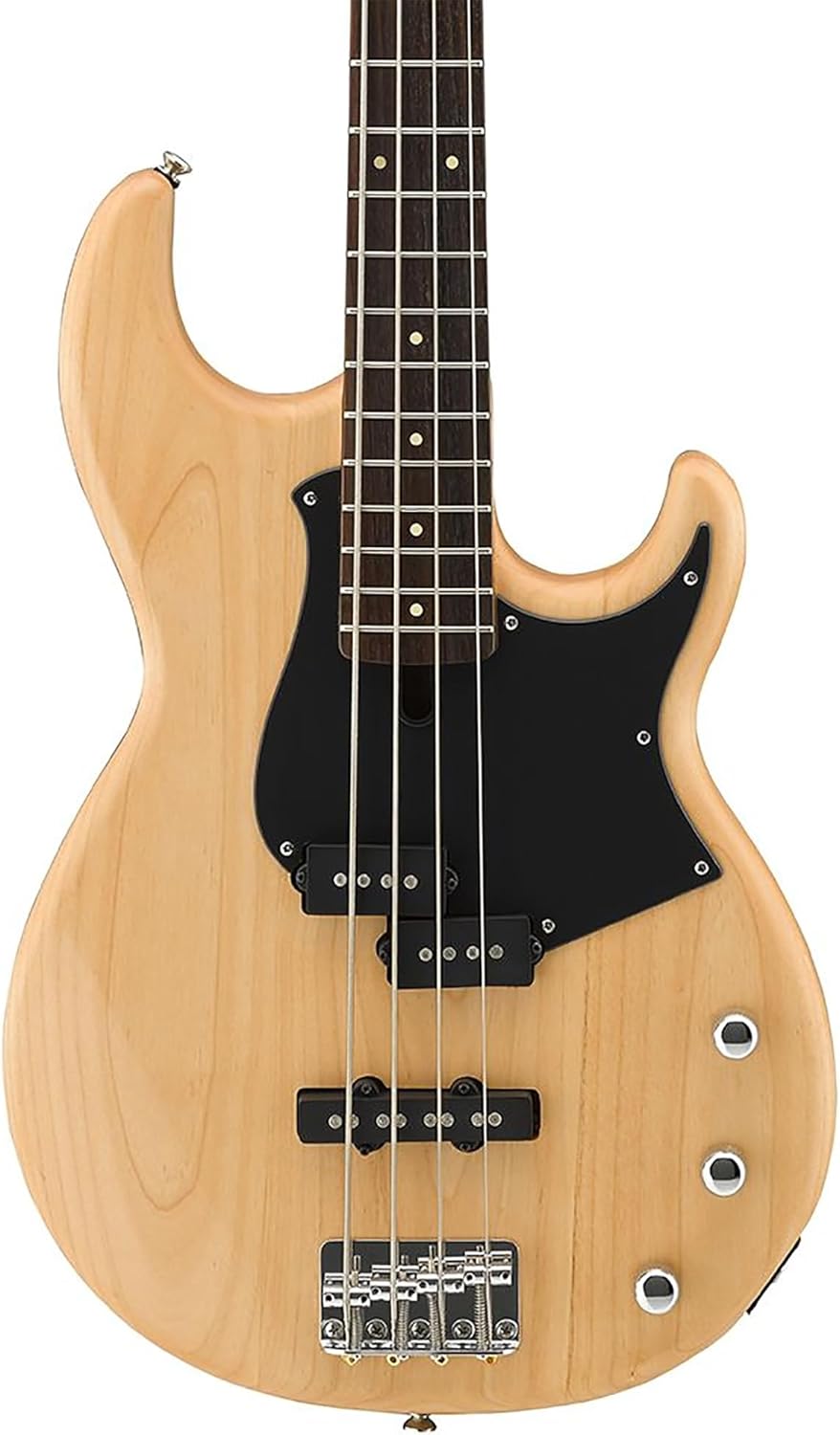 Corpo do Yamaha BB234 YNS Contrabaixo Elétrico 4 cordas Natural Satin com captadores e controles cromados