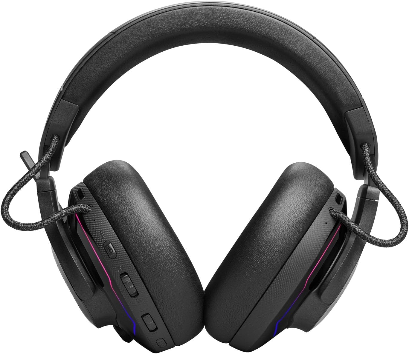 Fone de ouvido JBL Quantum 910 com controles laterais e design confortável