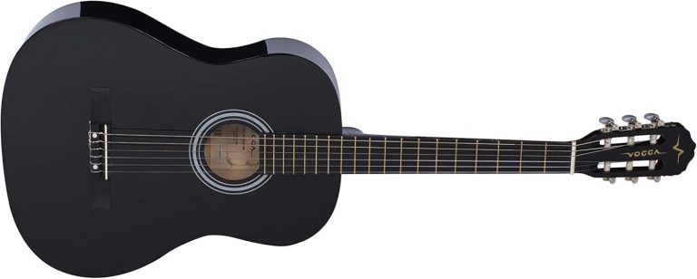 Violão clássico acústico Vogga VCA204N 39 polegadas preto com cordas de nylon e acabamento brilhante