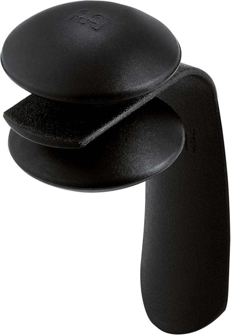 Meinl agitador de calcanhar de percussão preto com design de calçadeira