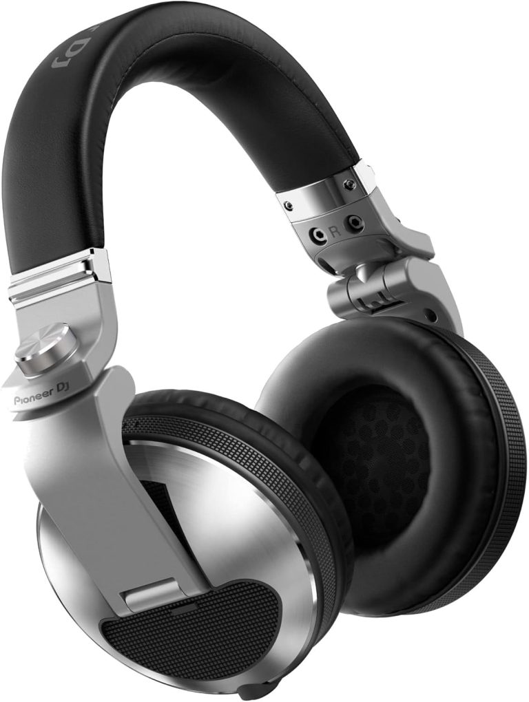 Fone de ouvido profissional Pioneer HDJ-X10 Over-Ear com revestimento nano e acabamento prata escovado