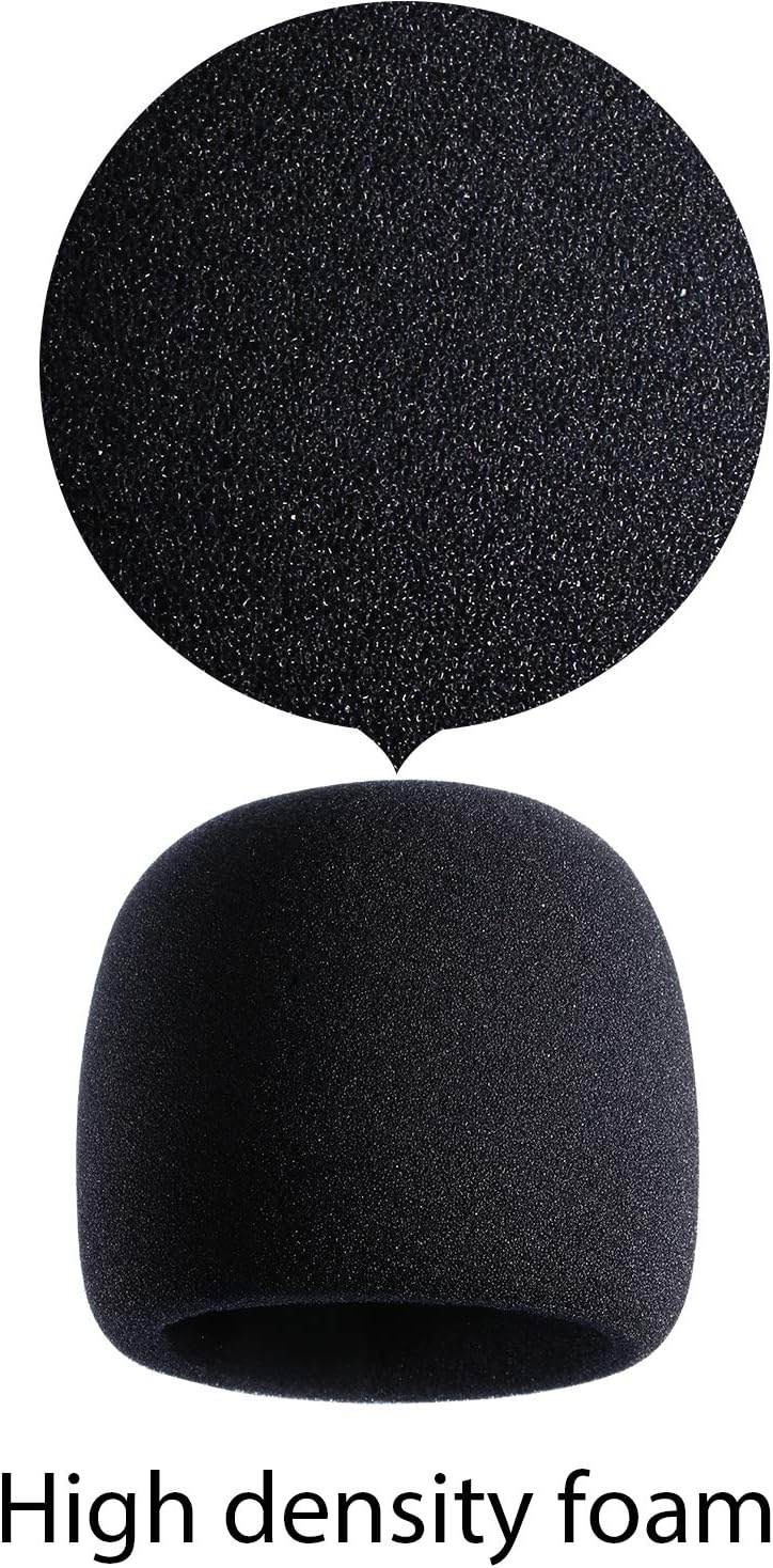 Capa protetora de espuma preta para microfone Blue Yeti com textura de alta densidade