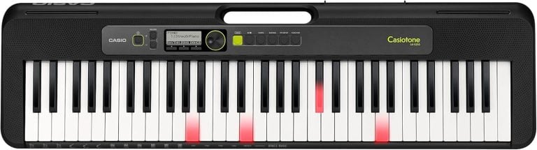 Teclado eletrônico Casio CasioTone LK-S250 com 61 teclas iluminadas e display digital