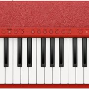 Casio Casiotone CT-S1 teclado portátil vermelho com 61 teclas sensíveis ao toque