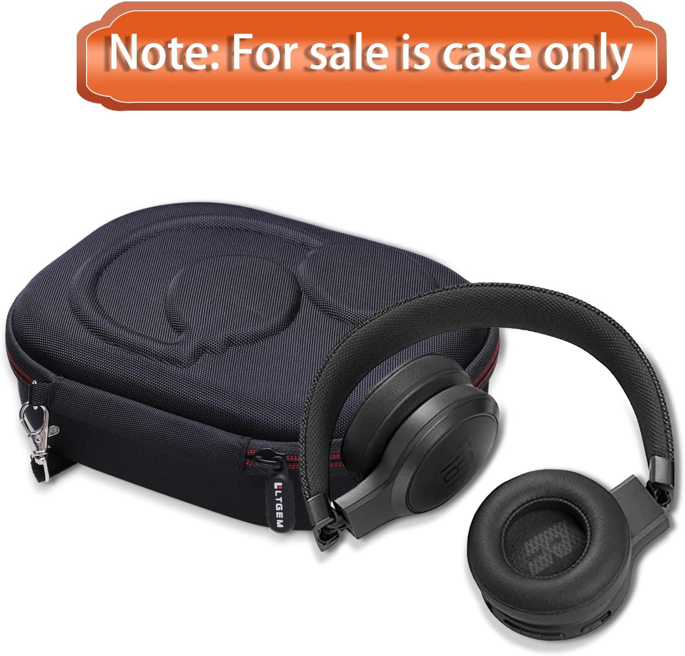 Capa rígida LTGEM para fones JBL, venda apenas da capa, com zíper e alça