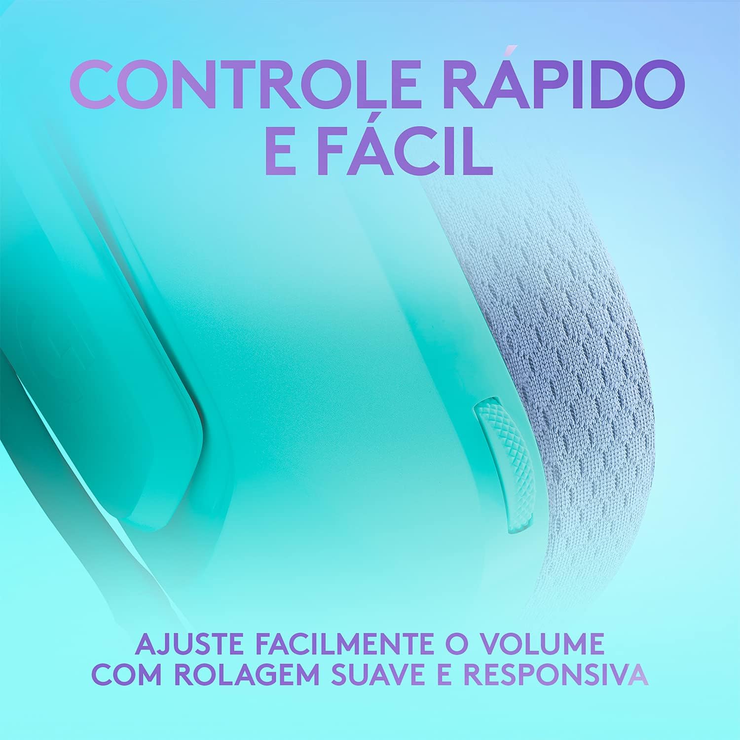 Microfone do headset Logitech G335 com função flip-to-mute para silenciar facilmente