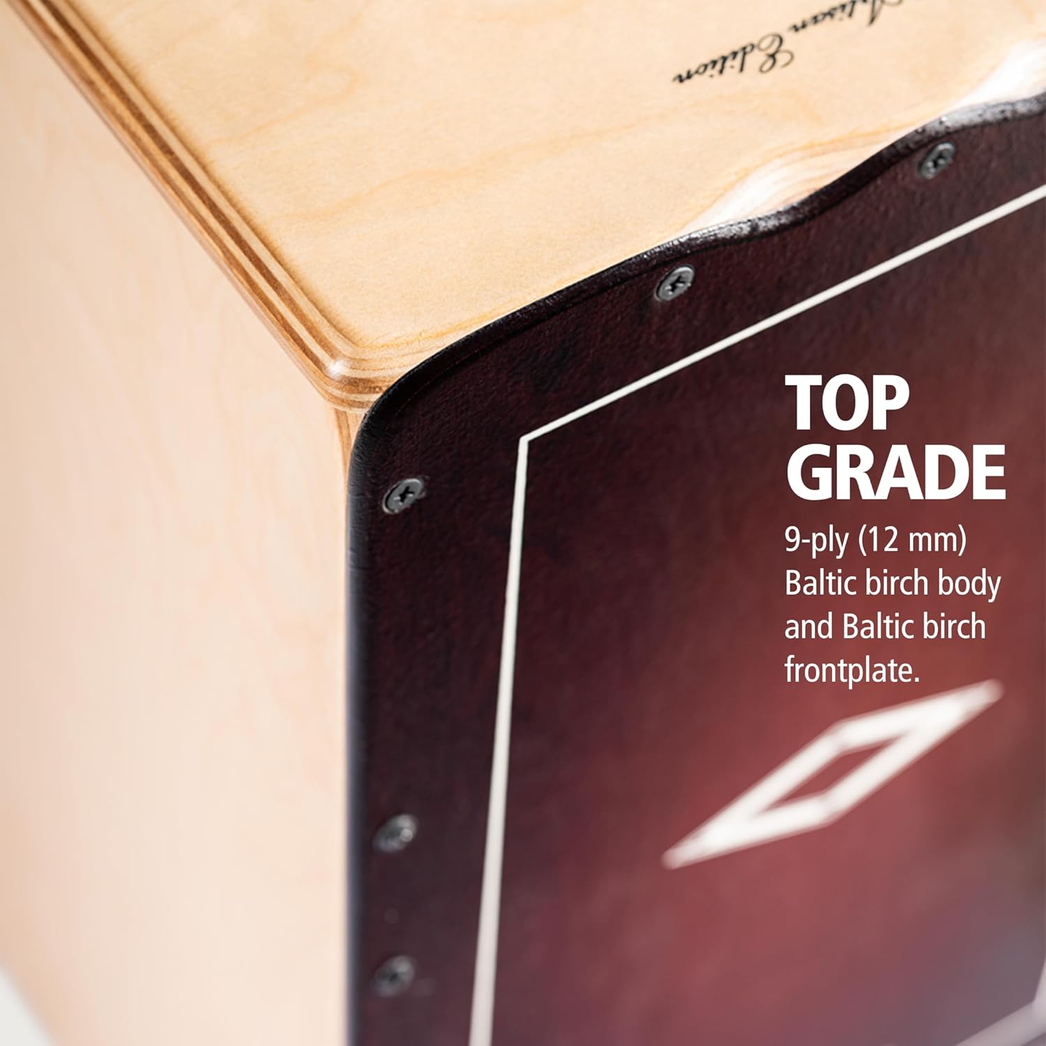 Topo Meinl Soleá Cajon com 9 camadas de bétula báltica 12 mm