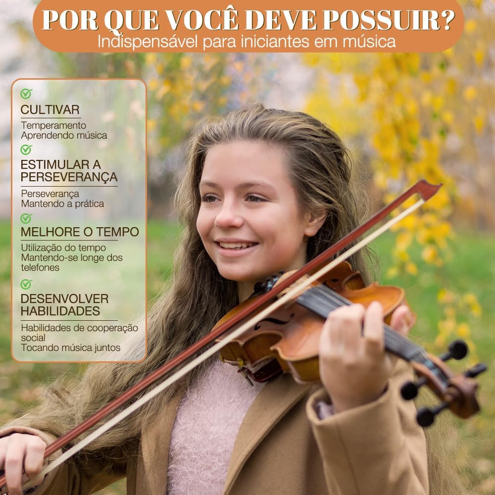 Detalhes das curvas do violino 3/4 profissional Xalhar com laterais em madeira maciça.