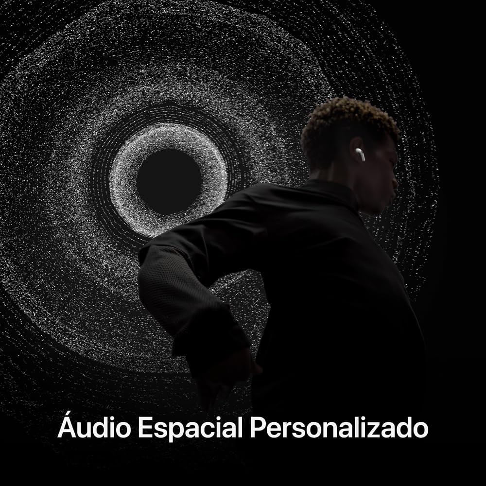 Apple AirPods Pro 2ª geração com áudio espacial personalizado para melhor experiência sonora