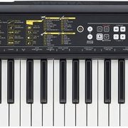 Teclado digital Yamaha PSR-F52 portátil com 61 teclas, painéis de controle e alto-falantes embutidos.