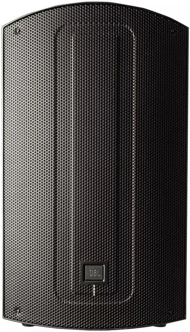 Caixa de som ativa JBL Max 15 preta vista frontal com grade metálica e logo JBL.