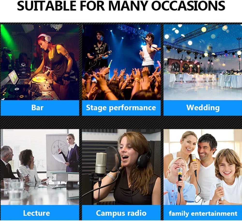 Ocasiões recomendadas para mixer TEYUN A6: bar, show, casamento, palestra, rádio e entretenimento familiar