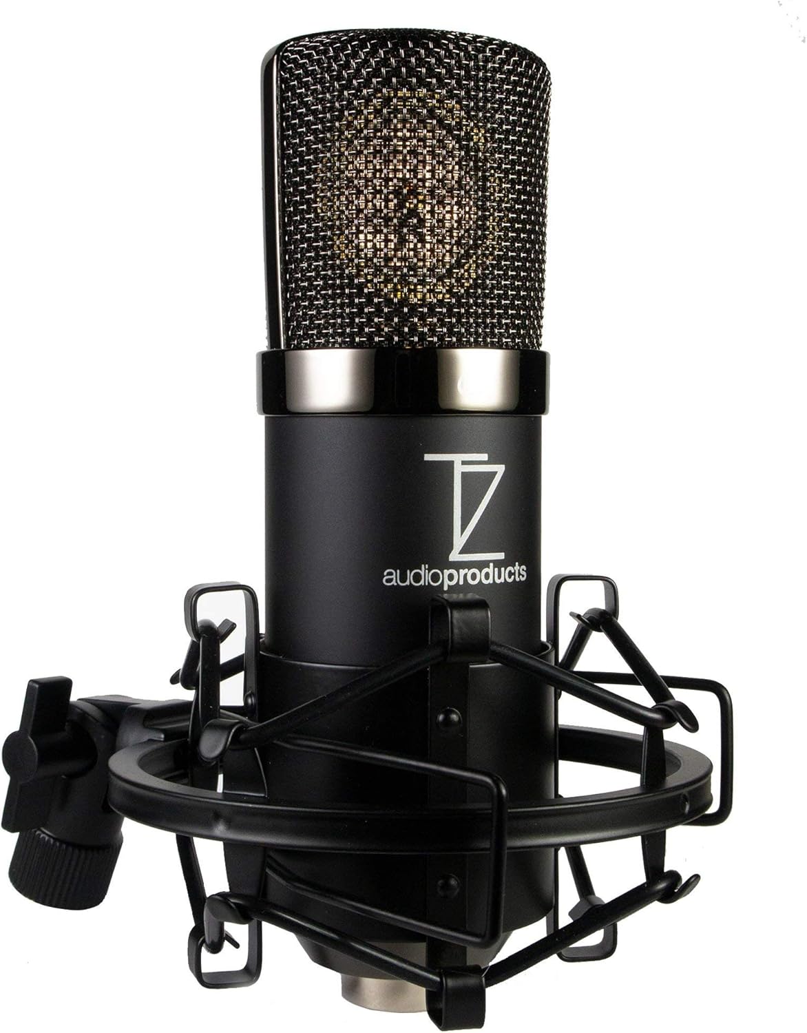 Microfone condensador TZ Stellar X2 Vintage com suporte anti-choque, espuma protetora e estojo rígido
