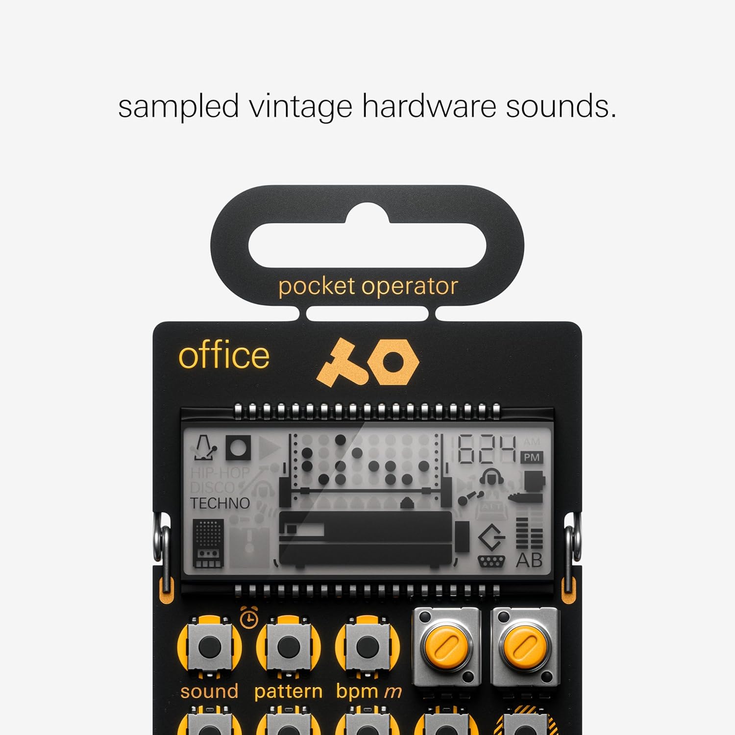 Teenage Engineering Pocket Operator PO-24 sintetizador portátil com sons vintage sampleados