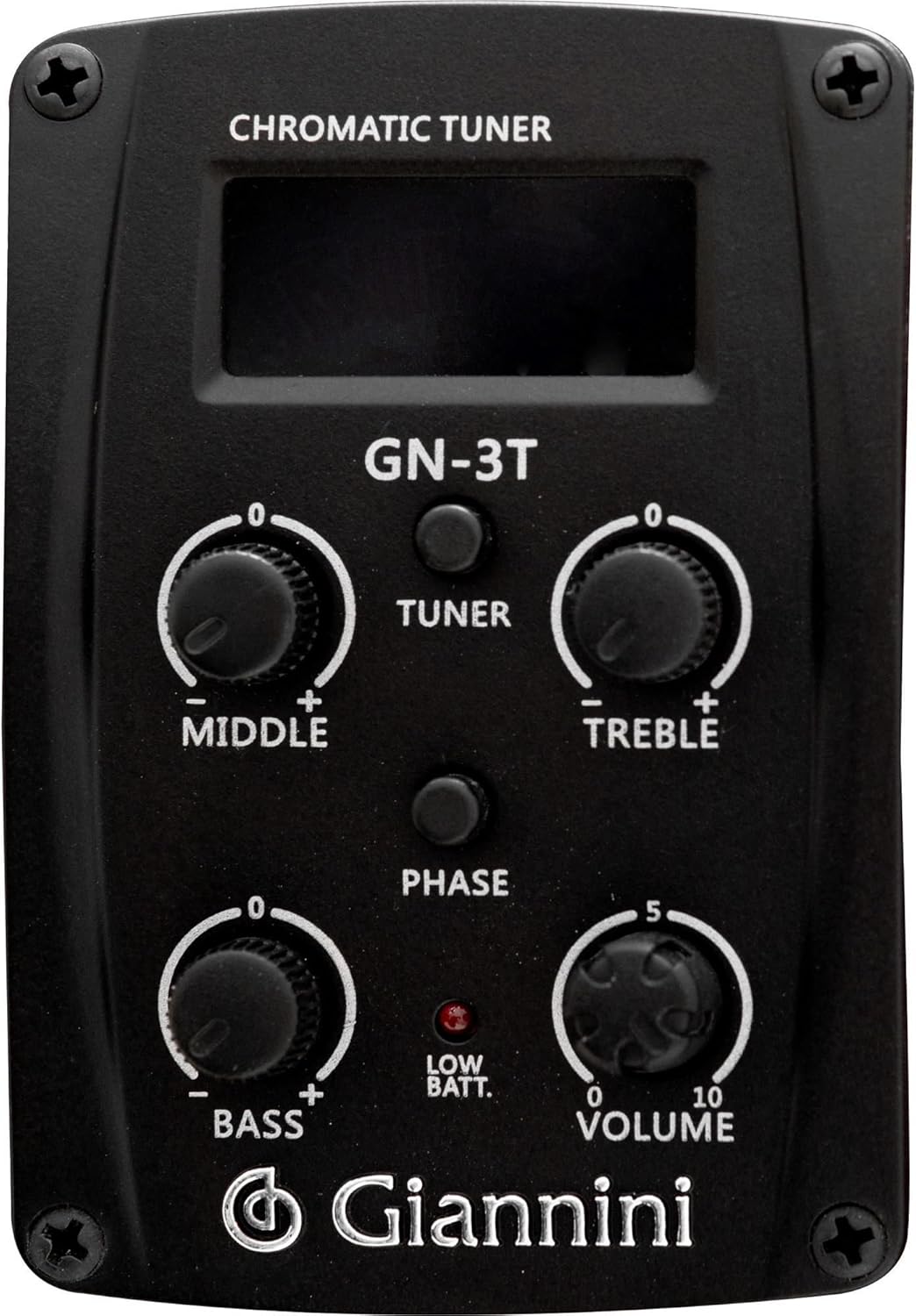 Equalizador Giannini GN-3T para violão eletroacústico com afinador cromático