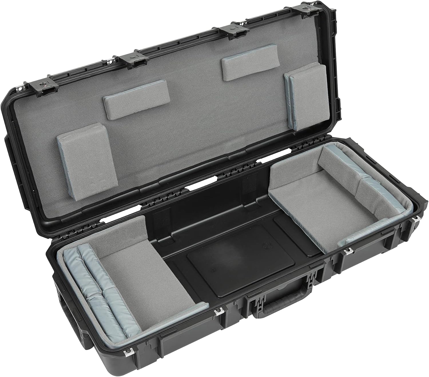 Estojo rígido SKB 3I-3614-Tkbd aberto, acolchoado e ajustável para teclado 49 notas